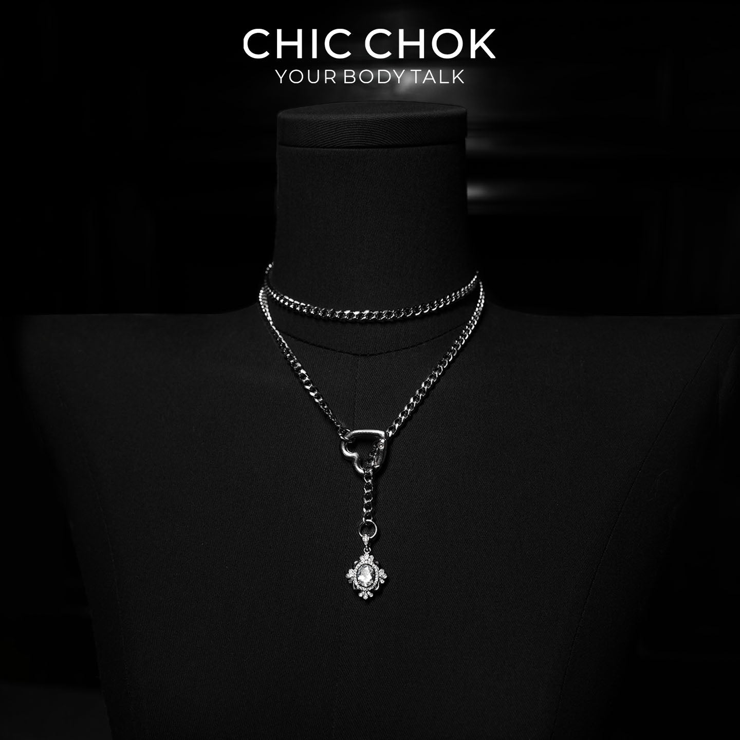 Silver Silence by CHICCHOK - Choker