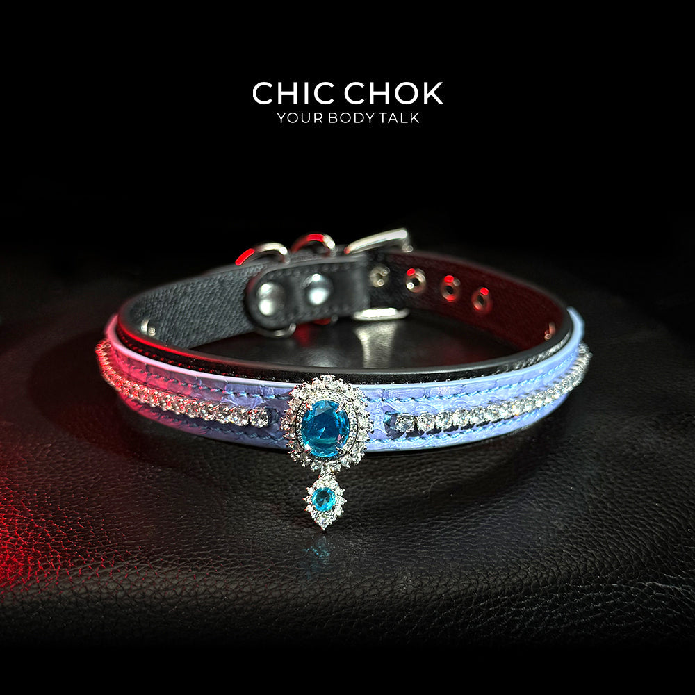 Azure Wish: The Atlantis Sapphire Neck Ring – Where Mystery Meets Luxury