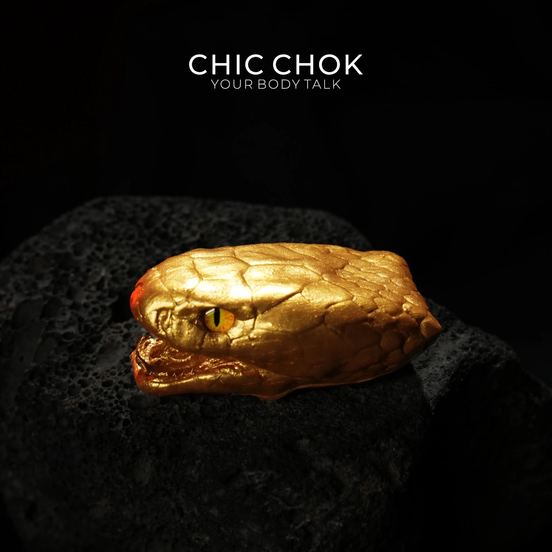 CHIC CHOK Bone Serpent Embracing Sapphire Star