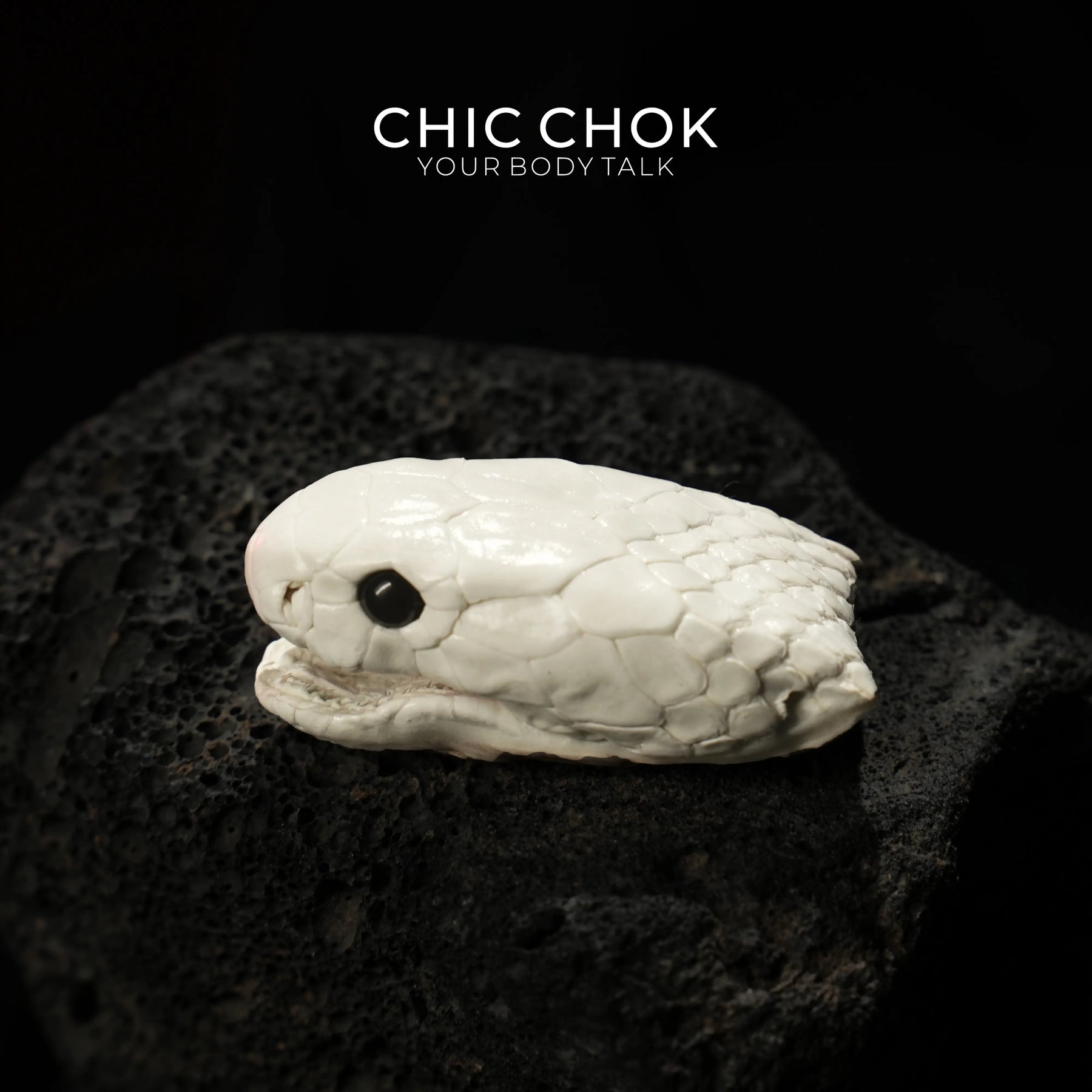 CHIC CHOK Bone Serpent Embracing Sapphire Star