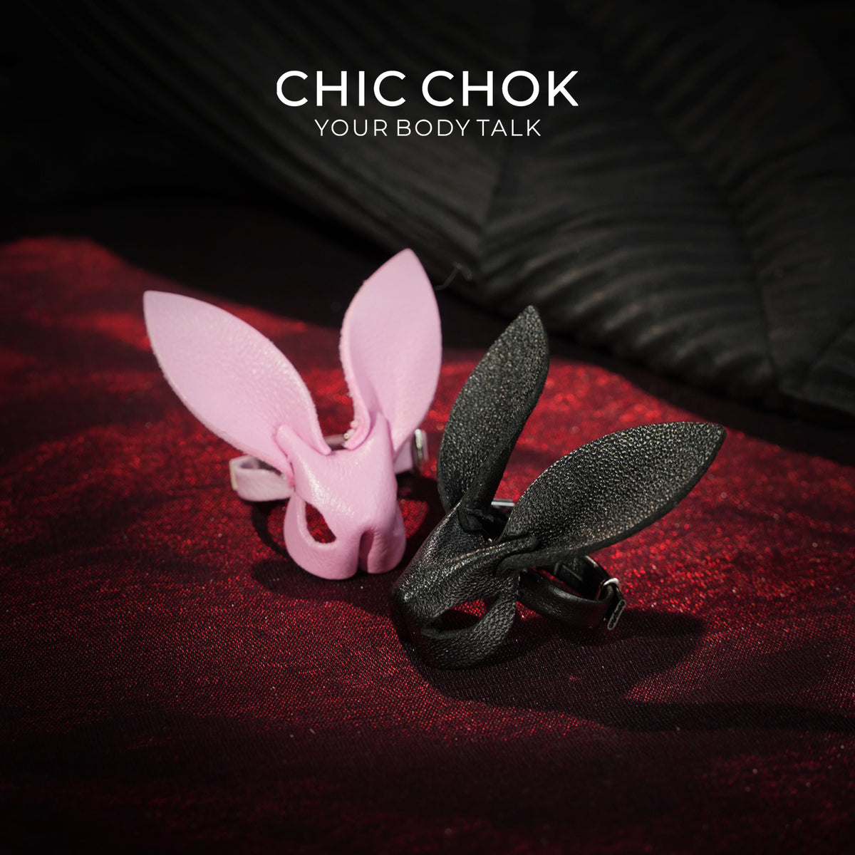 CHICCHOK Cute Bunny Ring | Anillo animal de cuero de primera capa | Accesorio Kawaii Goth