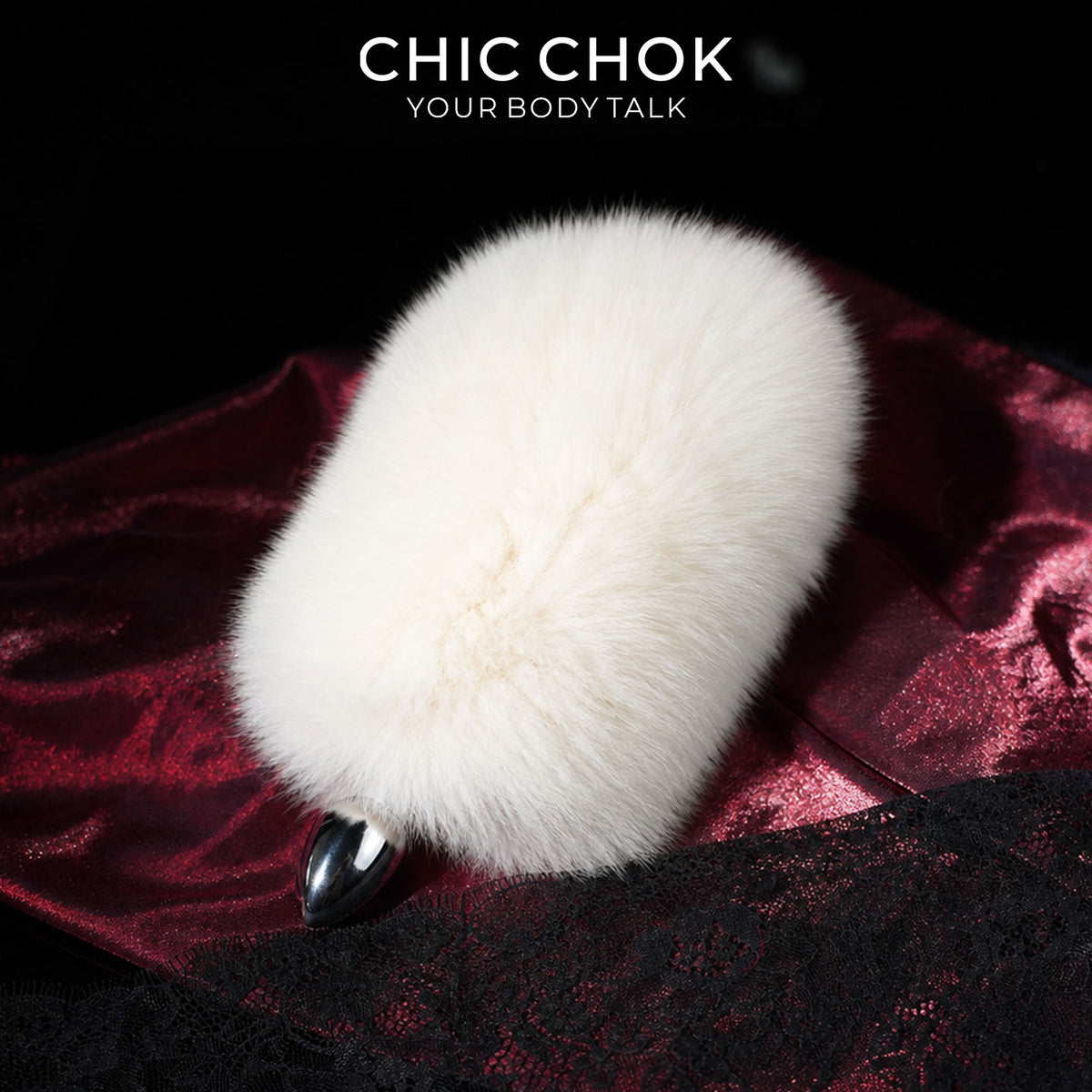 CHICCHOK Sonic Animatronic Real Fox Tail | Sound-Activated Moving Cosplay Furry Tail | Luxury 316L Stainless Steel Sensory Fetish Toy