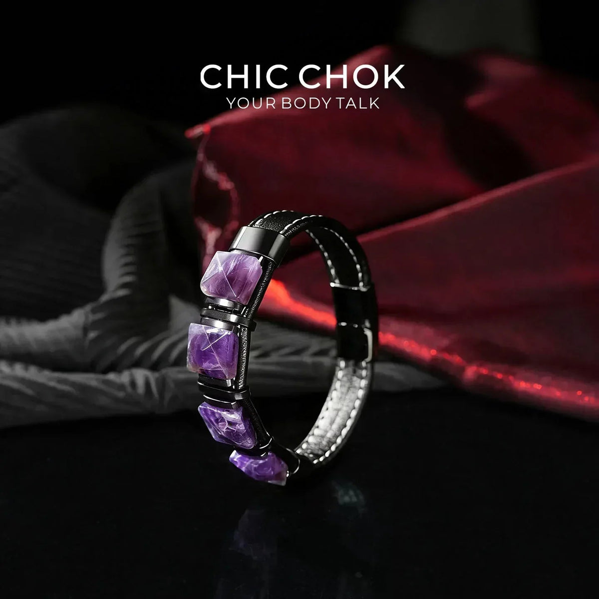 Midnight Amethyst - CHICCHOK - Bracelet, Crystal Bracelet