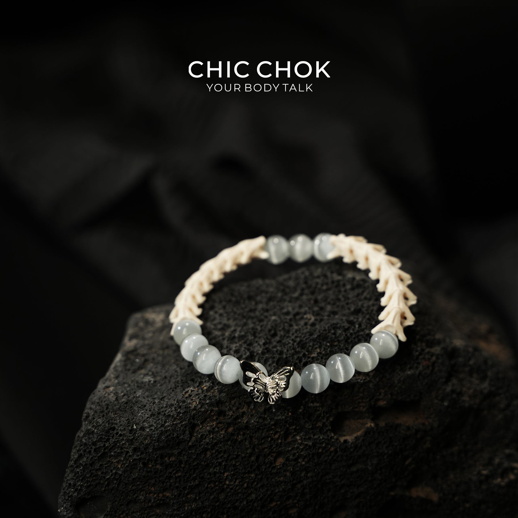 Snake Bone Bracelet Short