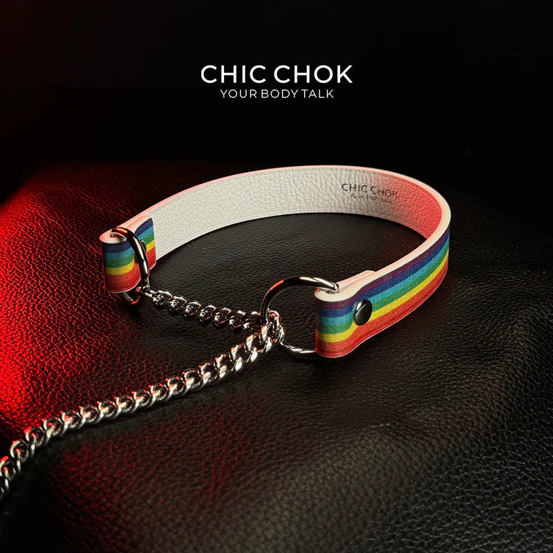 CHICCHOK [Breathless] Pulling Fashion and Fun Choker Rainbow
