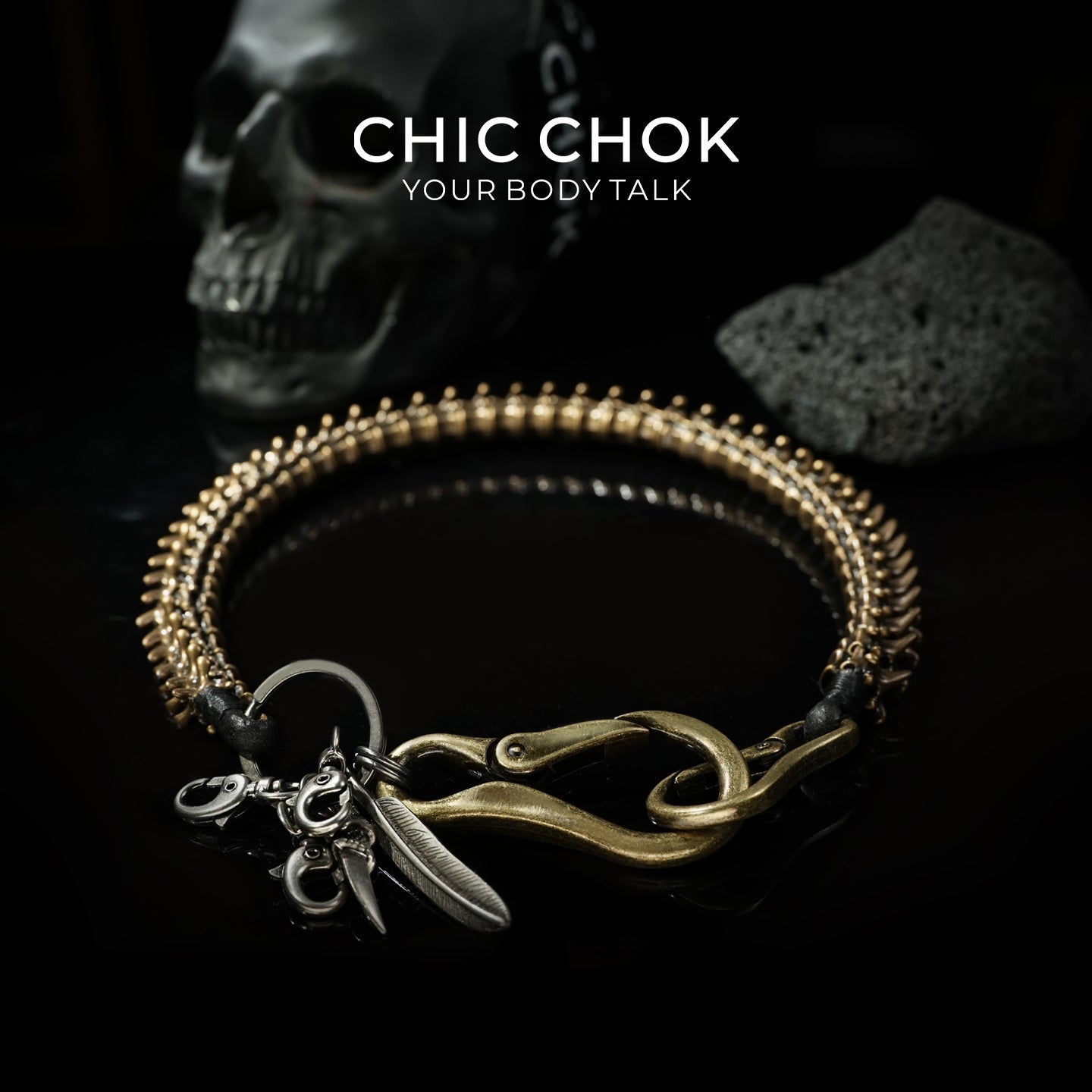 Dragon Bone Pants Chain by CHICCHOK - Jewelry