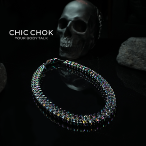 [CHICCHOK] Dragon Themed Choker - Bone Charm Elegance, A Fusion of Strength and Softness in a Choker Design Highlights(Dazzling Colors)
