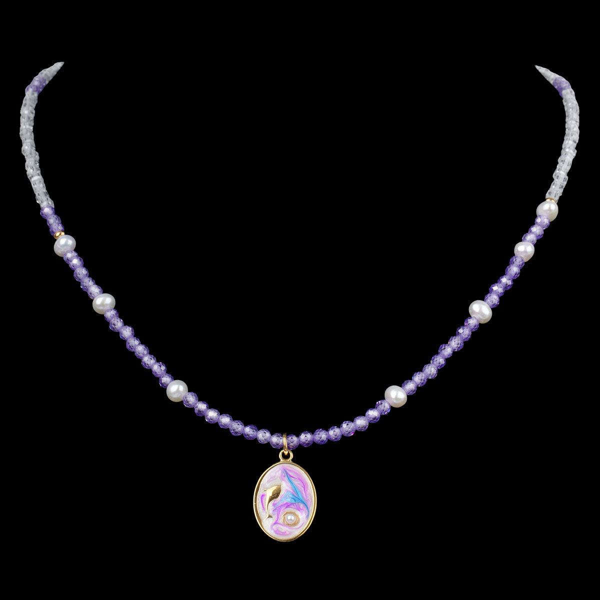 CHICCHOK Bohemian Enamel Ocean Beaded Necklace & Bracelet Set | Asymmetric Star Moon Pendant | Summer Beach Resort Y2K Jewelry