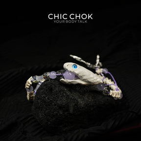 Violet Crown Serpent Bracelet