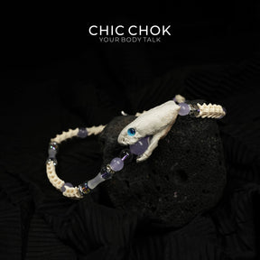 Violet Crown Serpent Bracelet