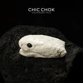 CHIC CHOK Bone Serpent Embracing Sapphire Star
