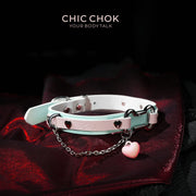Cotton Candy Puppy - Pastel Blue & Pink Bone Choker