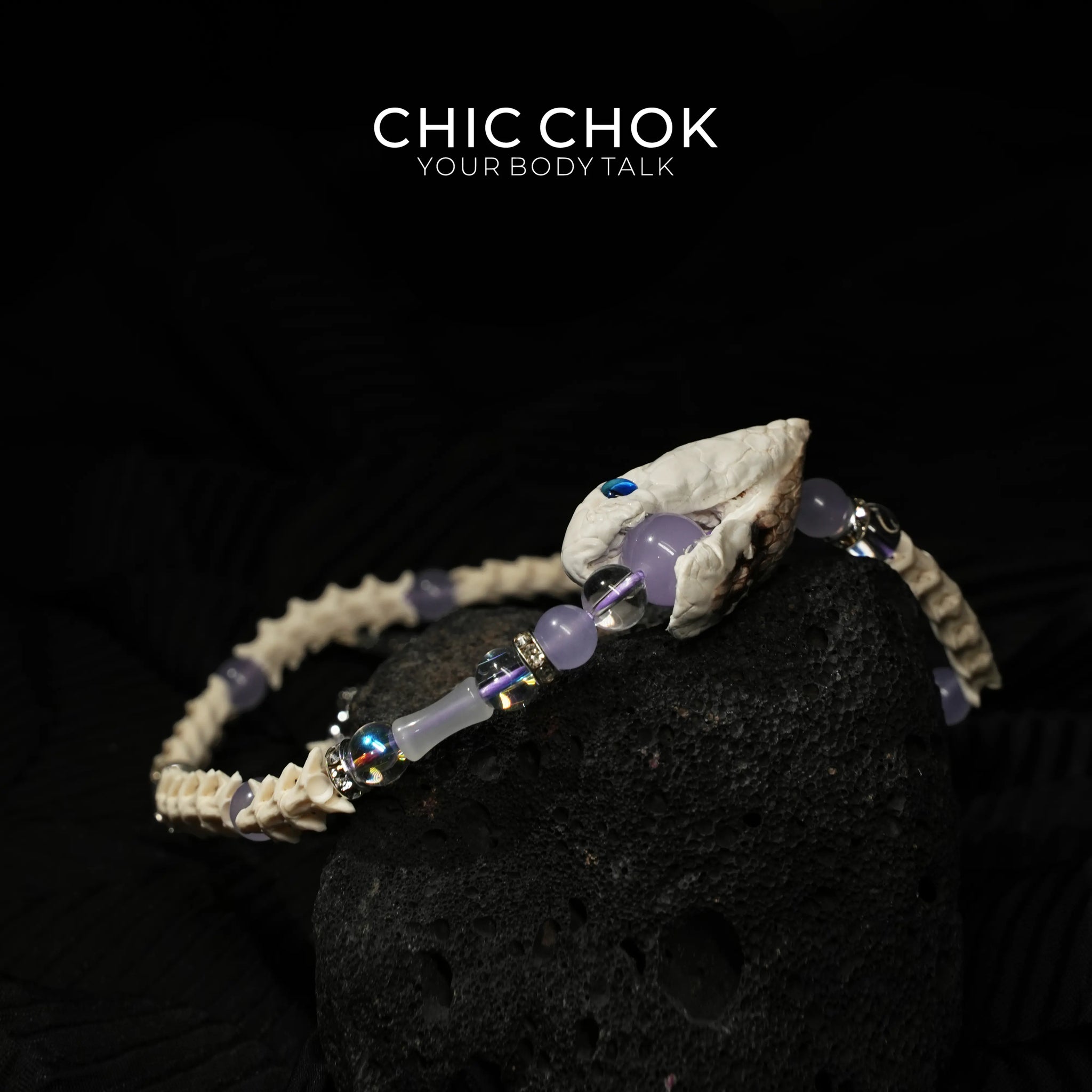 Violet Crown Serpent Bracelet