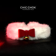 CHICCHOK [Snow Dolly] Spécial Édition Limitée Hiver – nœud rouge avec clochette dorée