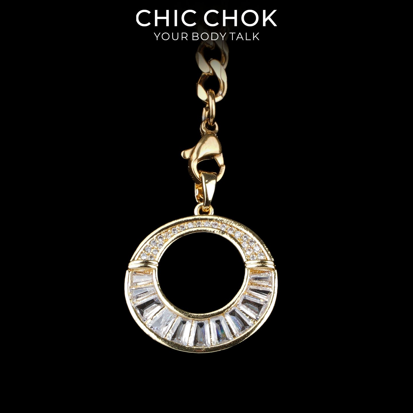 Kalung Y-Lariat Bintang Emas CHICCHOK | Rantai Kuba Baja Tahan Karat Berlapis Emas 18K | Perhiasan Coquette Liontin Hati Emas Hancur Bertekstur Antik