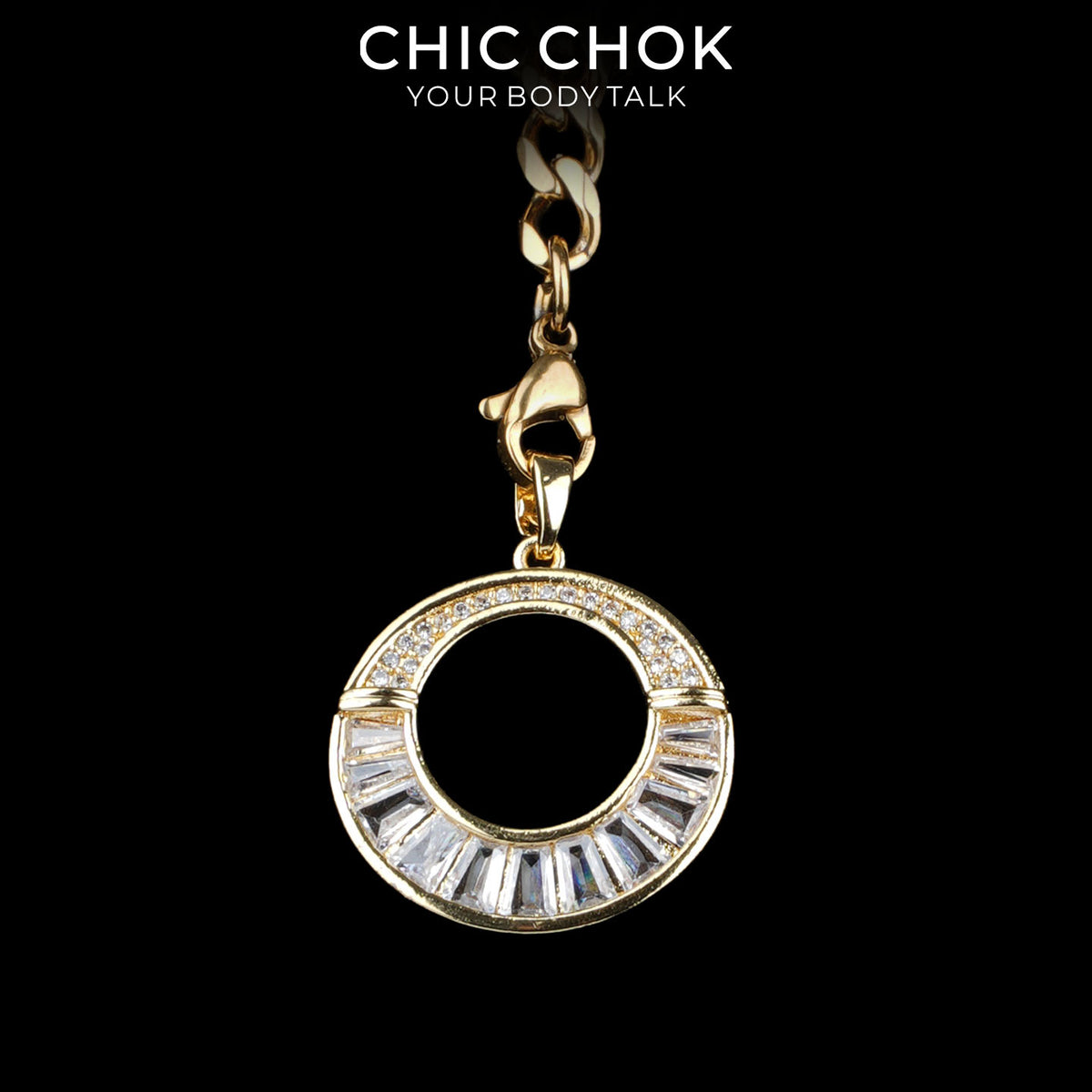 Kalung Y-Lariat Bintang Emas CHICCHOK | Rantai Kuba Baja Tahan Karat Berlapis Emas 18K | Perhiasan Coquette Liontin Hati Emas Hancur Bertekstur Antik