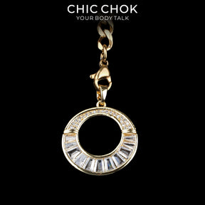 CHICCHOK Gilded Star Haven Y-Lariat Necklace | 18K Gold Plated Stainless Steel Cuban Chain | Vintage Textured Crushed Gold Heart Pendant Coquette Jewelry