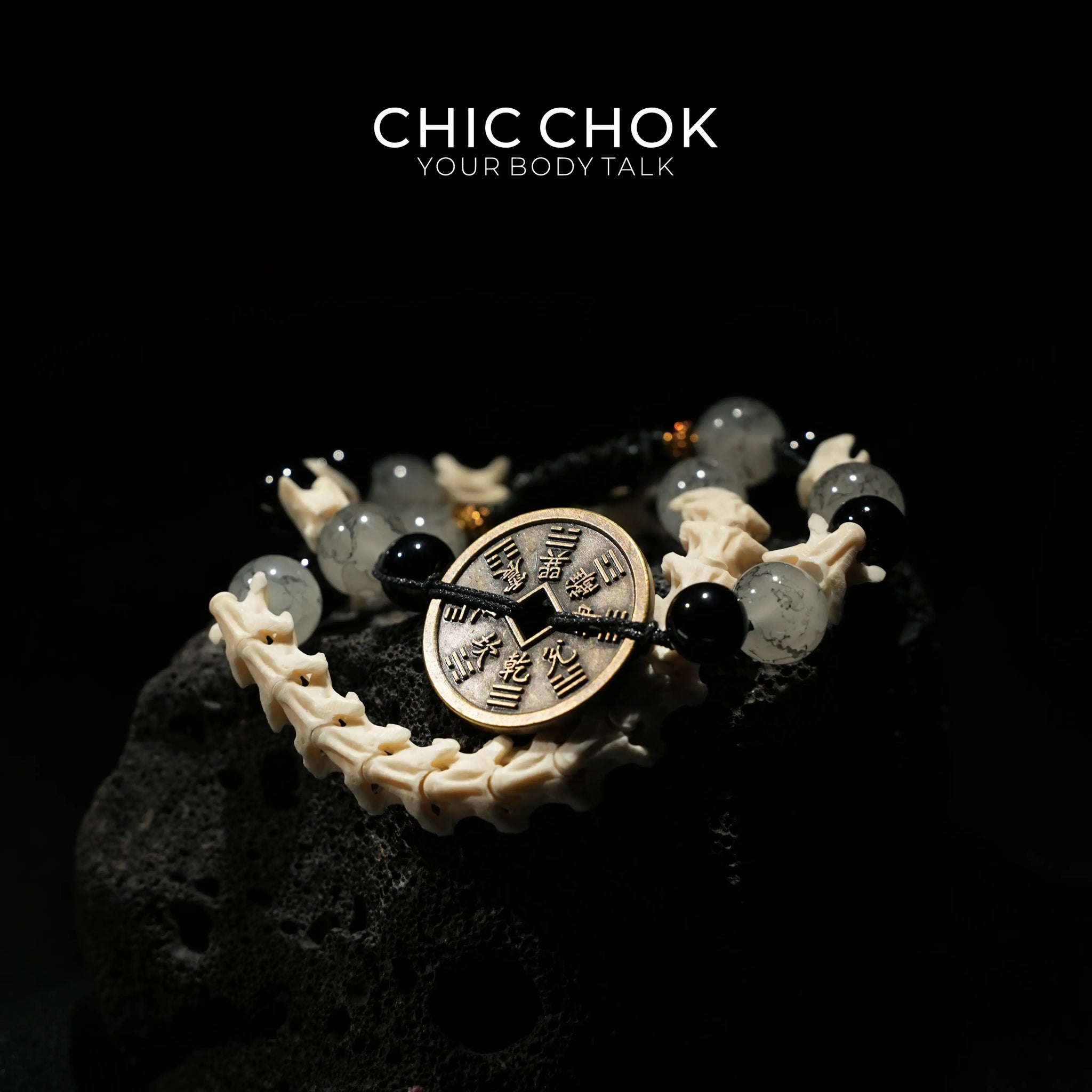 CHIC CHOK | Blue Jade Mystic Hexagram: Oriental Arcane Symbols in the Dark Night