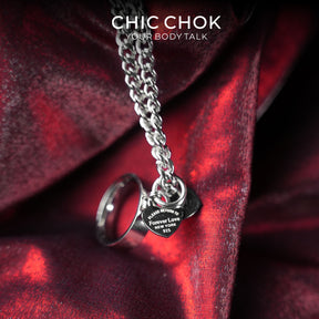 CHICCHOK Original Fingertip Shackle: Interactive Chain Ring - High-Quality Stainless Steel Darkwear Jewelry