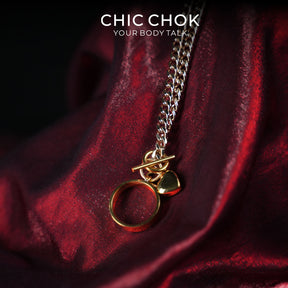 CHICCHOK Original Fingertip Shackle: Interactive Chain Ring - High-Quality Stainless Steel Darkwear Jewelry