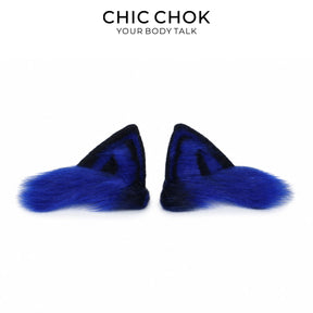 CHICCHOK Pink Haze Animatronic Neko Ears | Moving Plush Cat Ear Headband | Pastel Goth Cyber Cosplay Accessory