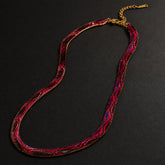 CHICCHOK Phantom Serpent 7mm Colorful Snake Print Flat Chain | Iron Electroplated Choker Necklace | Dark Luxury Animal Print Jewelry