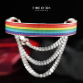 CHICCHOK [Breathless] Choker Tarik Fesyen dan Fun Rainbow