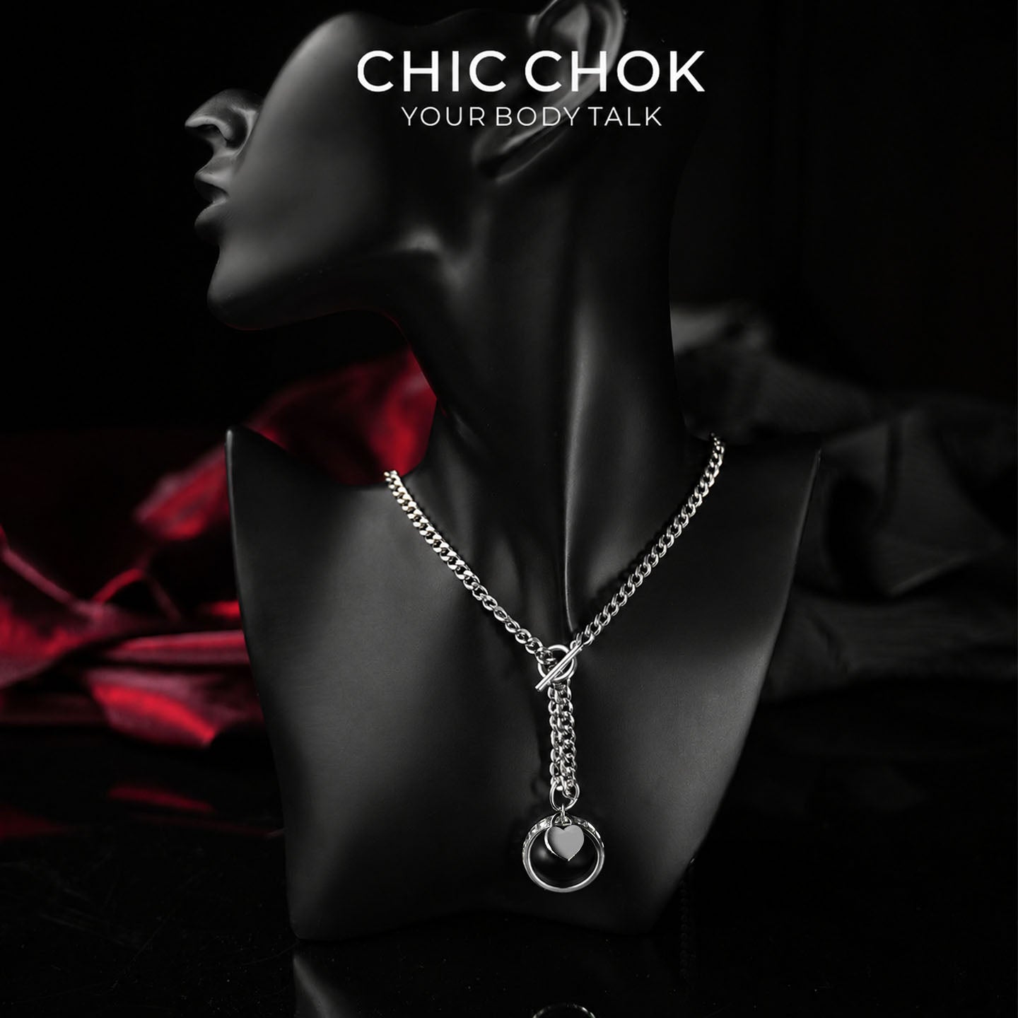 CHICCHOK Original Fingertip Shackle: Interactive Chain Ring - High-Quality Stainless Steel Darkwear Jewelry