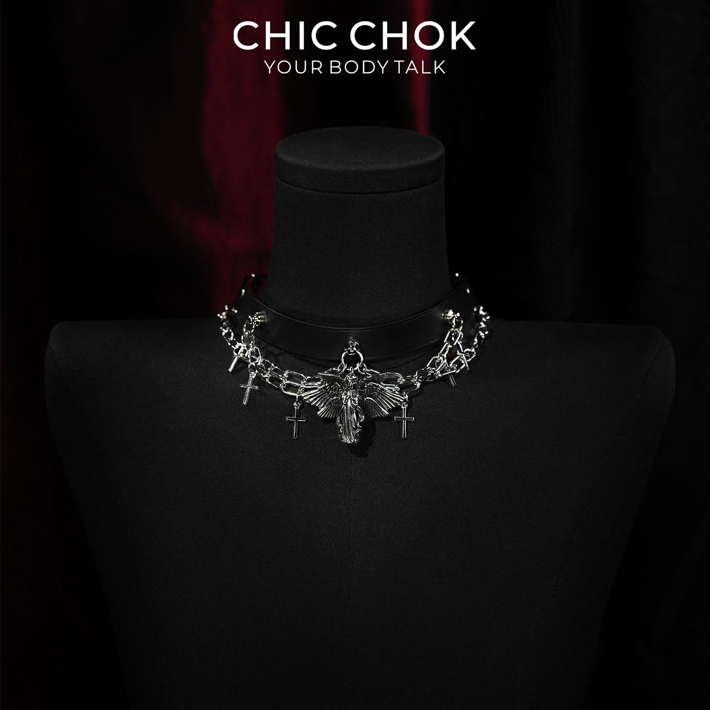 Seraphic Blaze Choker Necklace