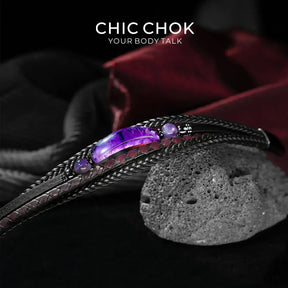 Violet in Flame - CHICCHOK - Bracelet, Crystal Bracelet