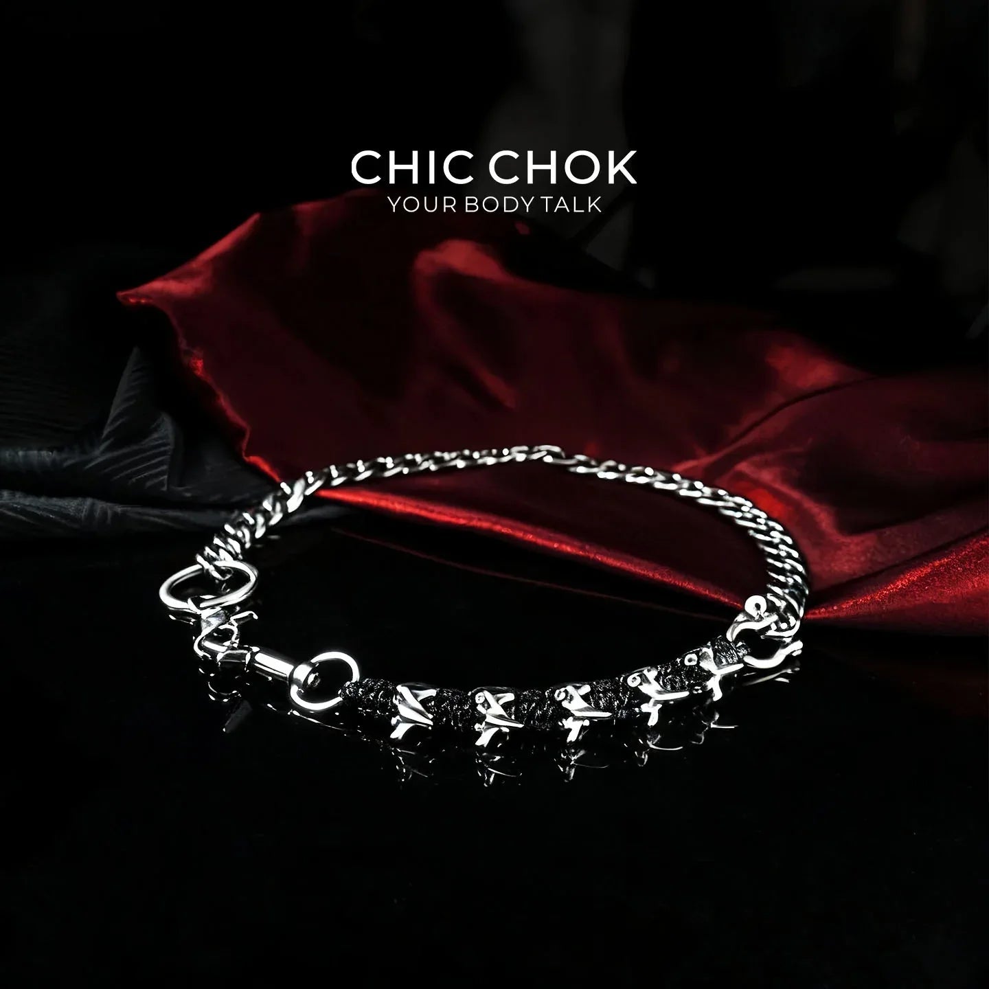 CHICCHOK [Dragon Shard] Leathersteel Pants Chain - CHICCHOK