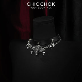 Seraphic Blaze Choker Necklace