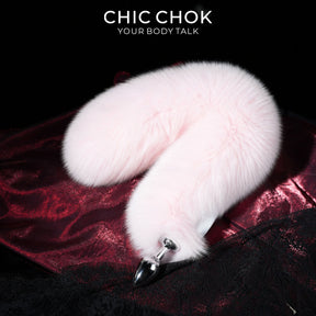 CHICCHOK Sonic Animatronic Real Fox Tail | Sound-Activated Moving Cosplay Furry Tail | Luxury 316L Stainless Steel Sensory Fetish Toy