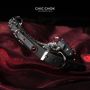 CHICCHOK Crimson Requiem: Choker Festival Heavy Metal dengan Charm Gitar & Tengkorak