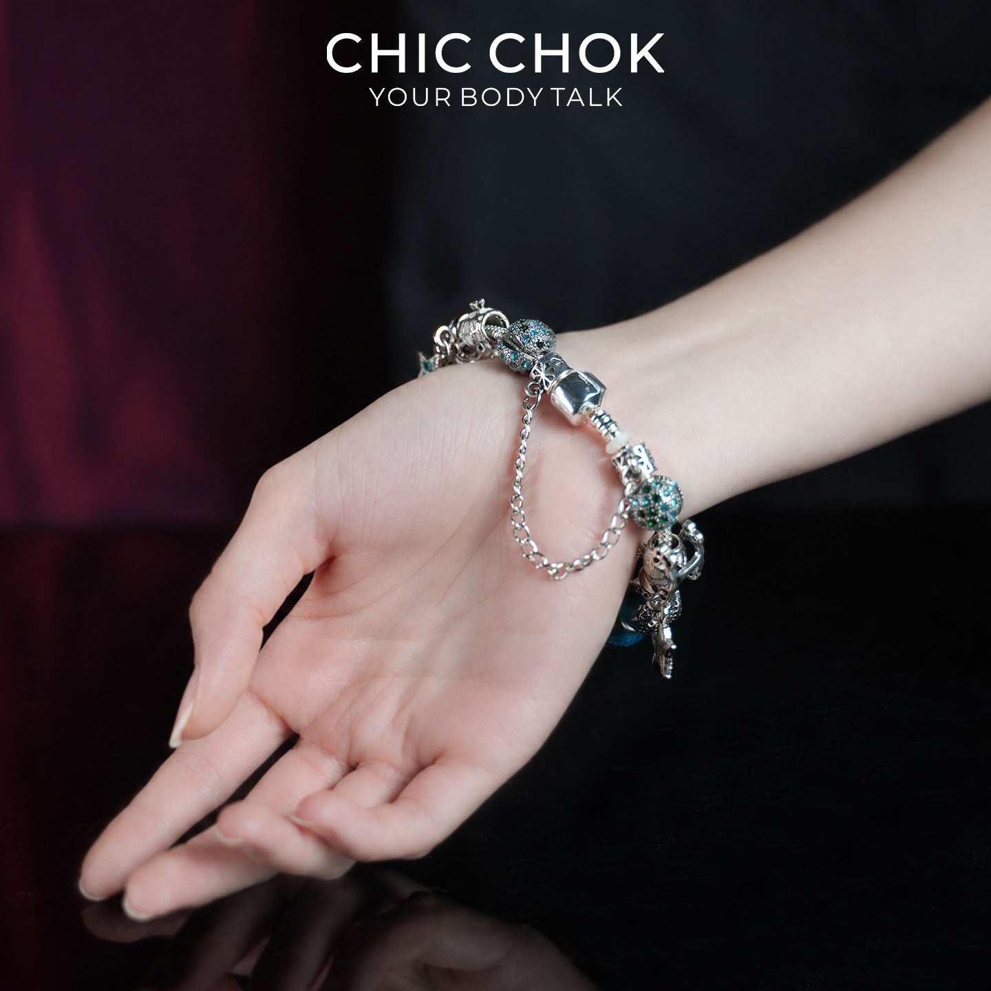 CHICCHOK Zodiac Fortune Beads Bracelet | Handcrafted Celestial Luxury Crystal Charm | Gothic Witchcore Astral Star Tarot Manifestation Jewelry