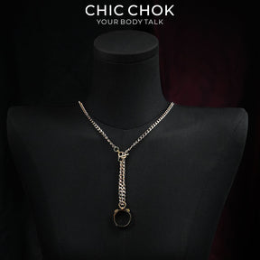 CHICCHOK Original Fingertip Shackle: Interactive Chain Ring - High-Quality Stainless Steel Darkwear Jewelry