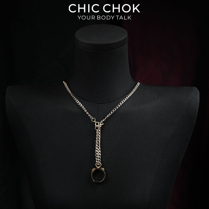 CHICCHOK Original Fingertip Shackle: Interactive Chain Ring - High-Quality Stainless Steel Darkwear Jewelry