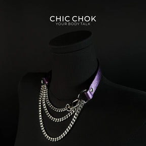 CHICCHOK [Breathless] Pulling Fashion and Fun Choker(Purple)