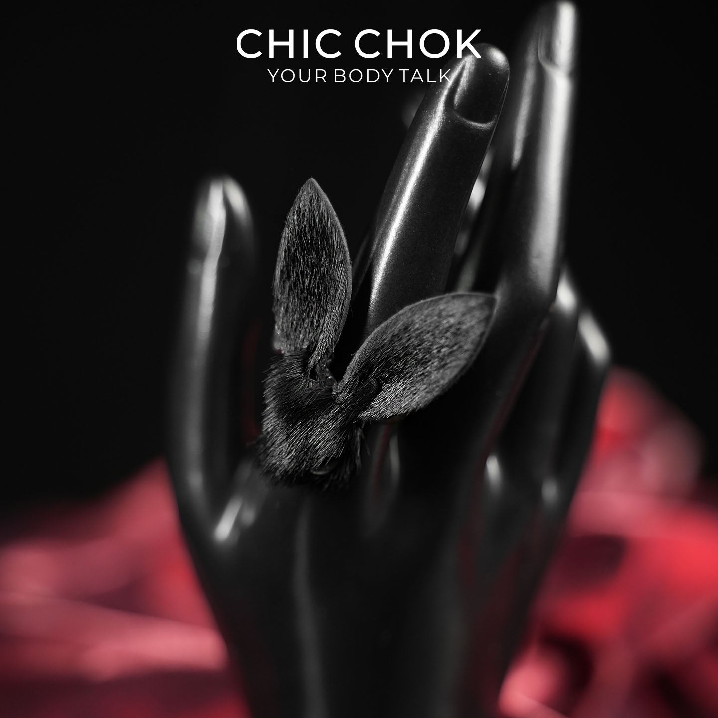 CHICCHOK Crimson Viper Rabbit Ring | Genuine Burgundy Snakeskin Statement Ring | Vampire Goth Leather Jewelry
