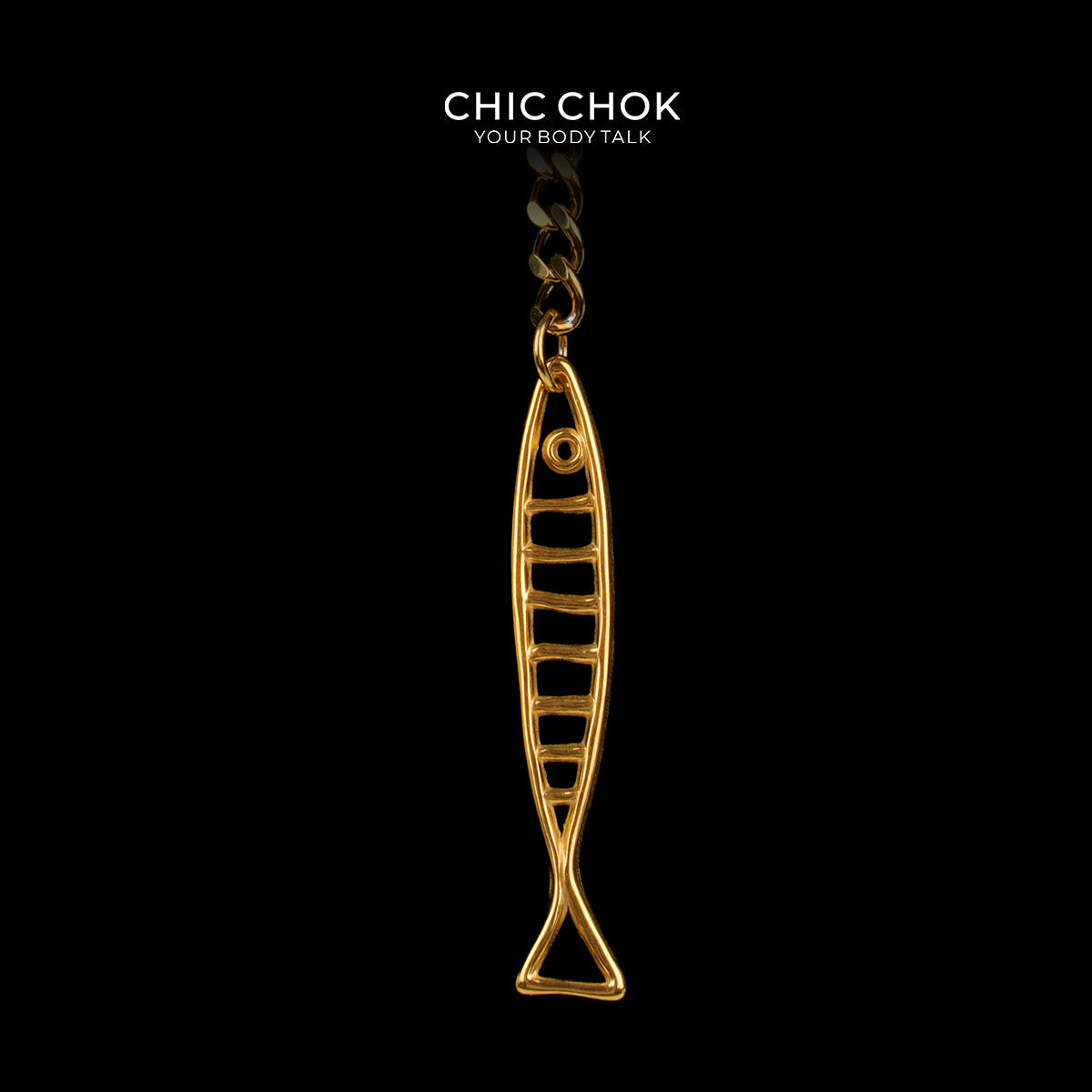 CHICCHOK Gilded Star Haven Y-Lariat Necklace | 18K Gold Plated Stainless Steel Cuban Chain | Vintage Textured Crushed Gold Heart Pendant Coquette Jewelry