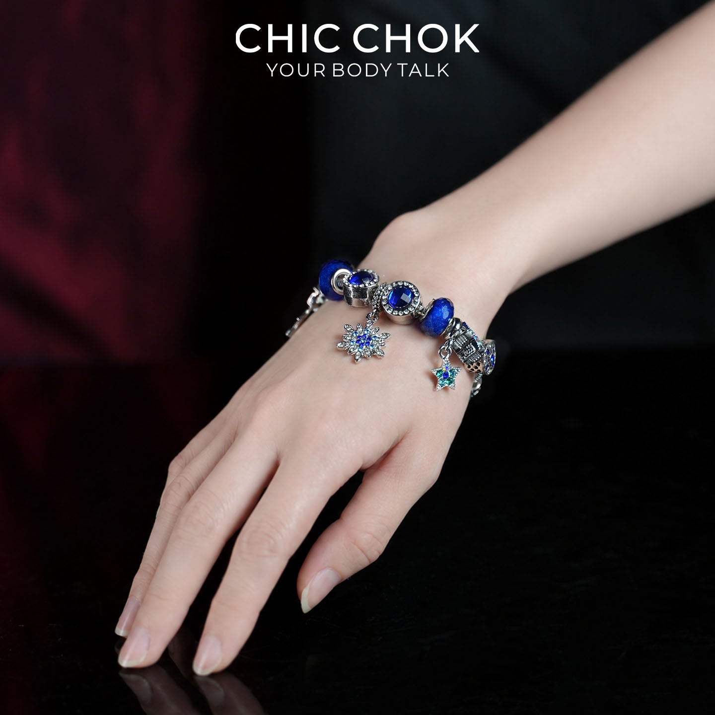 CHICCHOK Zodiac Fortune Beads Bracelet | Handcrafted Celestial Luxury Crystal Charm | Gothic Witchcore Astral Star Tarot Manifestation Jewelry