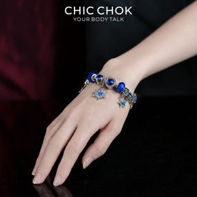 CHICCHOK Zodiac Fortune Beads Bracelet | Handcrafted Celestial Luxury Crystal Charm | Gothic Witchcore Astral Star Tarot Manifestation Jewelry