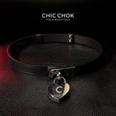 CHICCHOK [The Minimalism] - Classic Front Closure Customize Non-adjustable Fashion Choker(With a love lock)