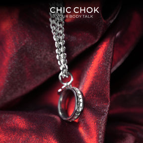 CHICCHOK Original Fingertip Shackle: Interactive Chain Ring - High-Quality Stainless Steel Darkwear Jewelry