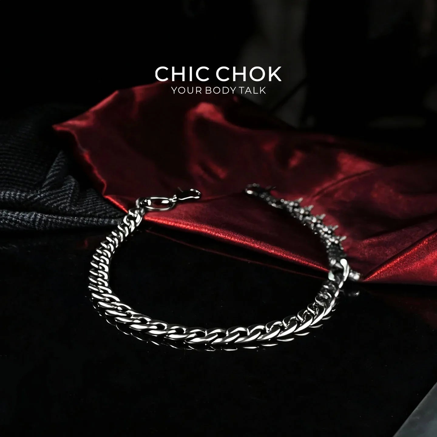 CHICCHOK [Dragon Shard] Leathersteel Pants Chain - CHICCHOK