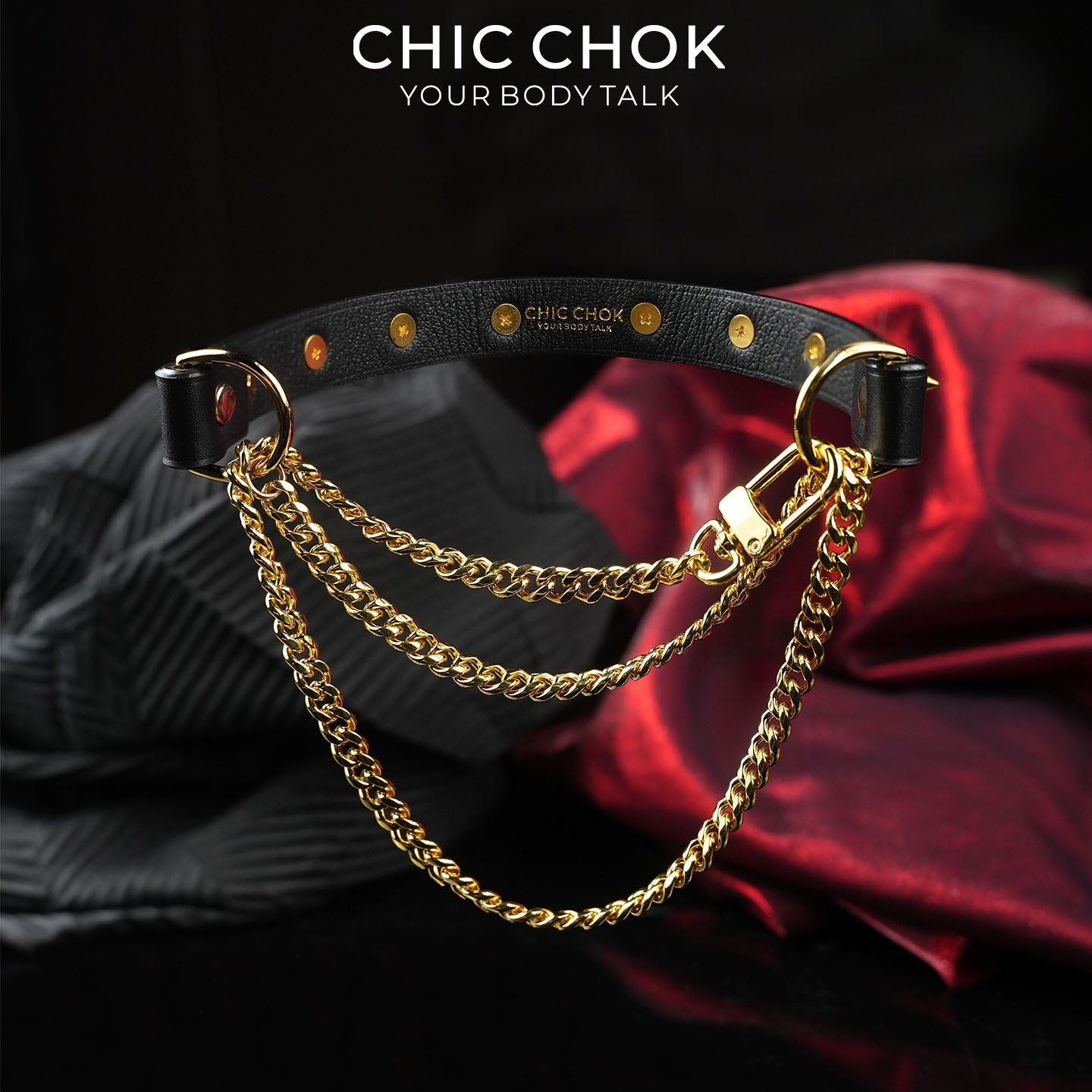 CHICCHOK [Spiked Breathless] Black Choker With Spikes Stylish Pulling Choker Necklace Spikes