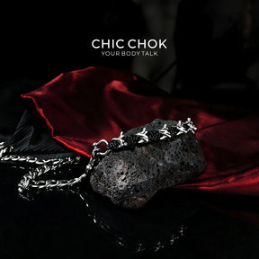 CHICCHOK [Dragon Shard] Leathersteel Pants Chain - CHICCHOK