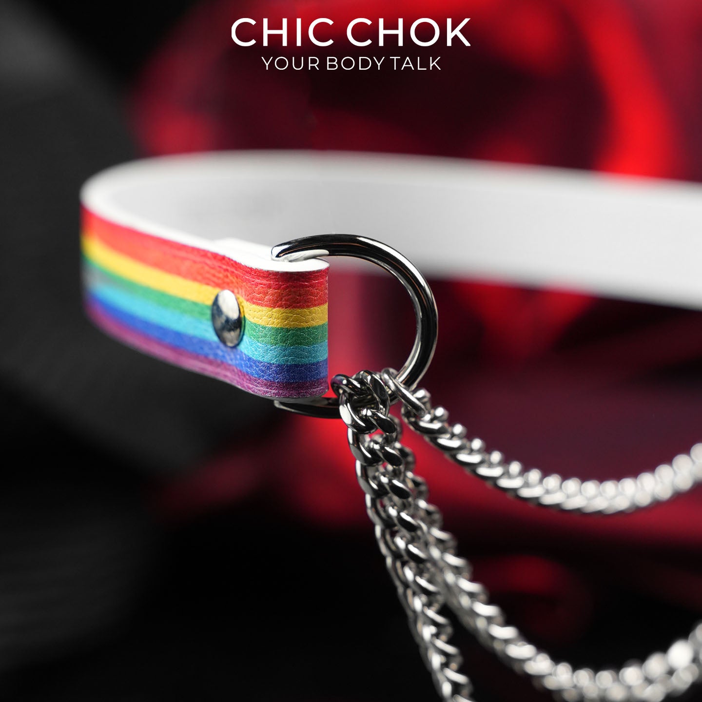CHICCHOK [Breathless] Choker Tarik Fesyen dan Fun Rainbow