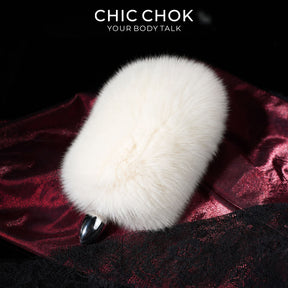 CHICCHOK Sonic Animatronic Real Fox Tail | Sound-Activated Moving Cosplay Furry Tail | Luxury 316L Stainless Steel Sensory Fetish Toy