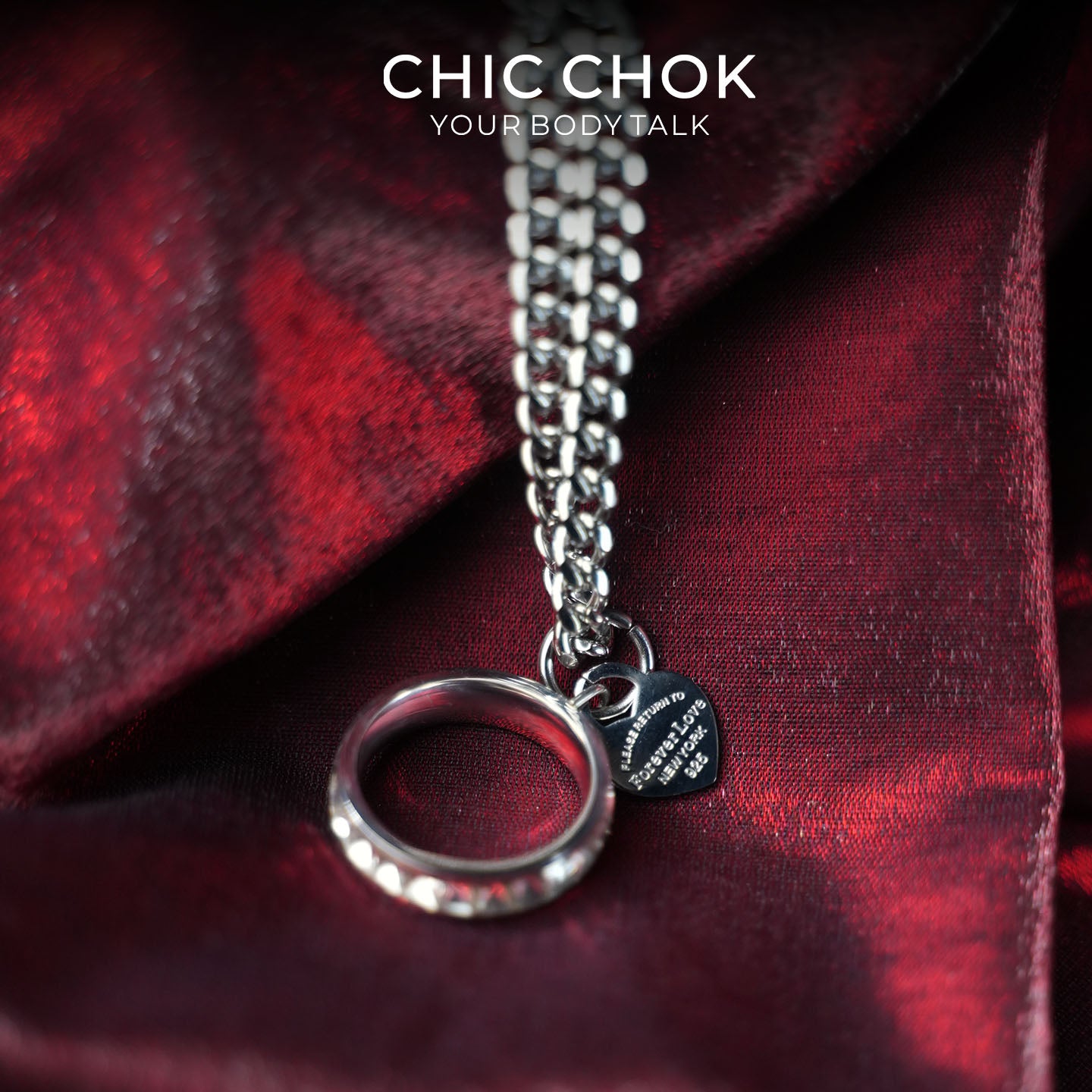 CHICCHOK Original Fingertip Shackle: Interactive Chain Ring - High-Quality Stainless Steel Darkwear Jewelry
